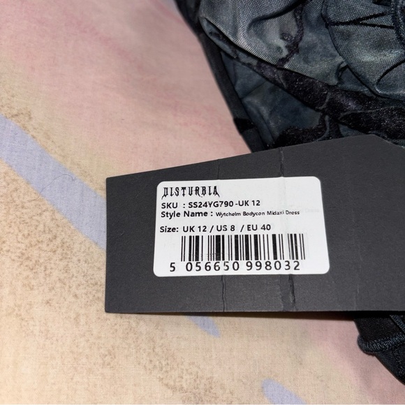 NWT Disturbia Wytchelm Bodycon Midaxi Dress size US 8 - Picture 10 of 11